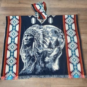 poncho nativo de alpaca